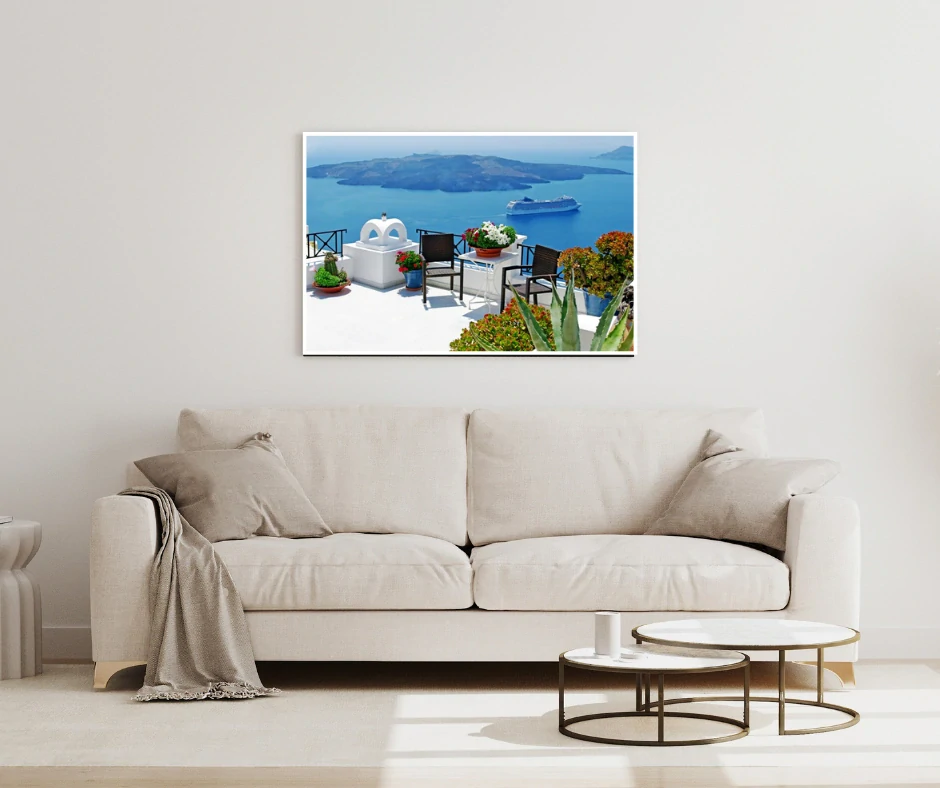 Topný obraz 600W-14 - s bílým rámem