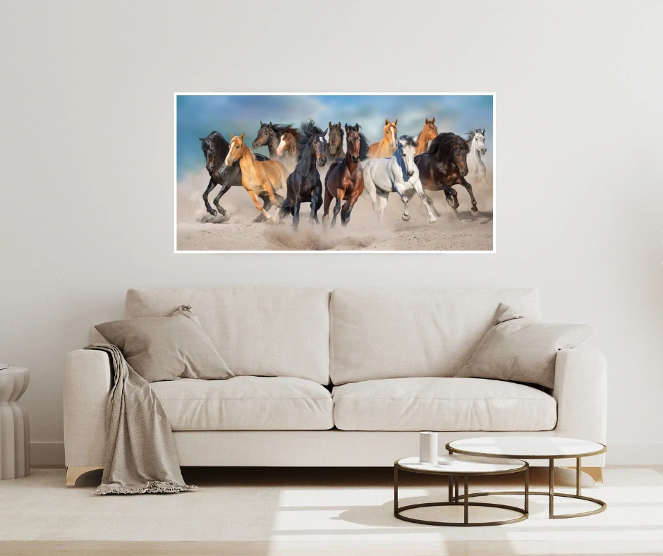 Topný obraz 800W-06 - s bílým rámem