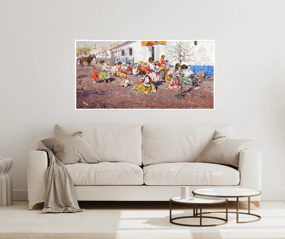 Topný obraz 800W-16 - s bílým rámem