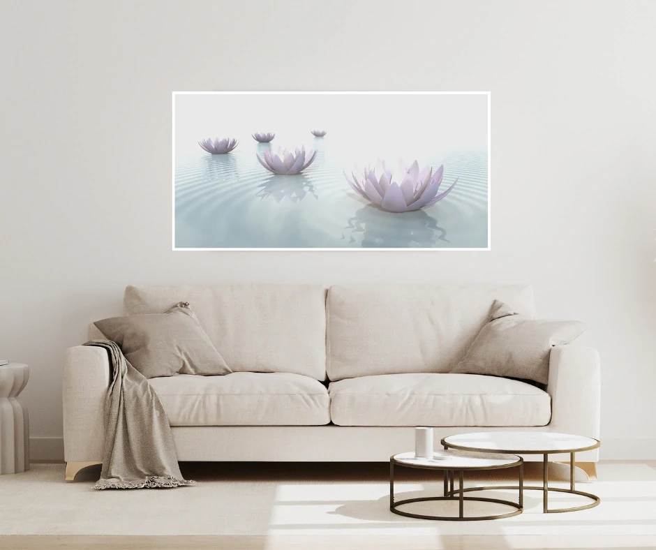 Topný obraz 800W-18 - s bílým rámem