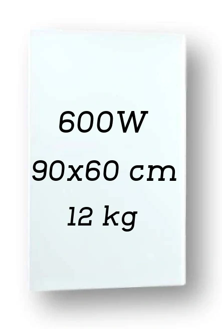 Skleněný infrapanel EXCELENT 600W - mléčné sklo